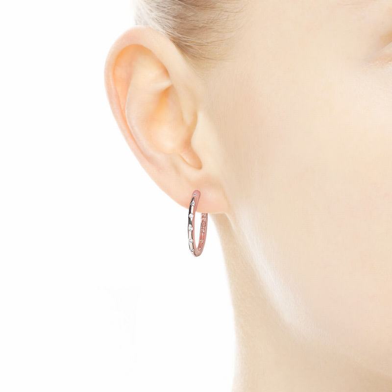 Pandora Rose™ Droplets Hoop Earrings Sale NZ (680954-UKN)